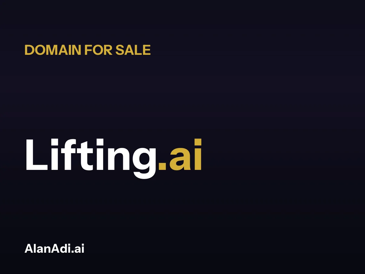 Lifting.ai domain name for sale