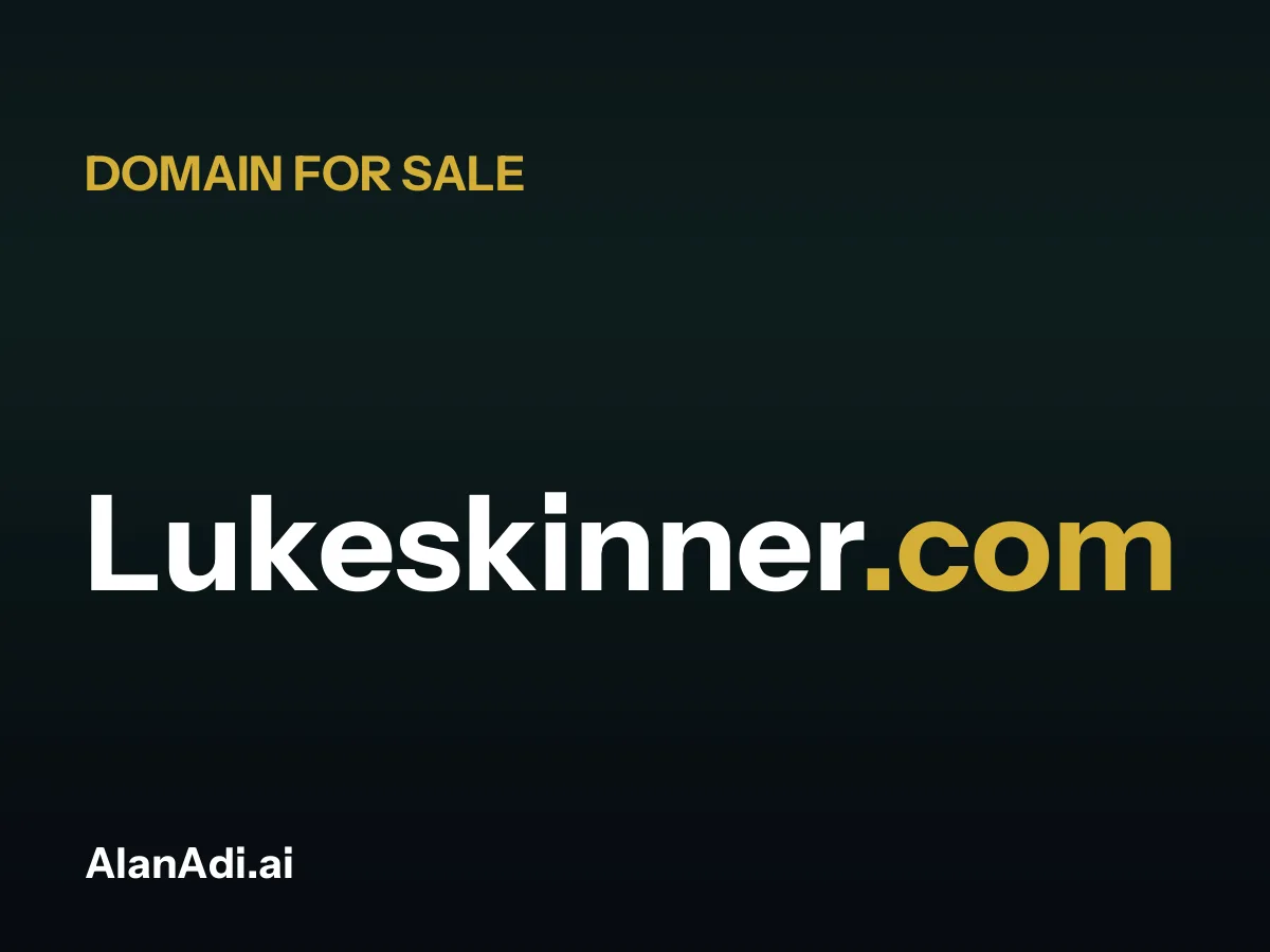 Lukeskinner.com for sale, luke skinner domain name