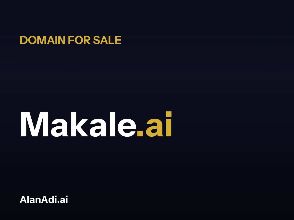 Makale.ai domain name for sale