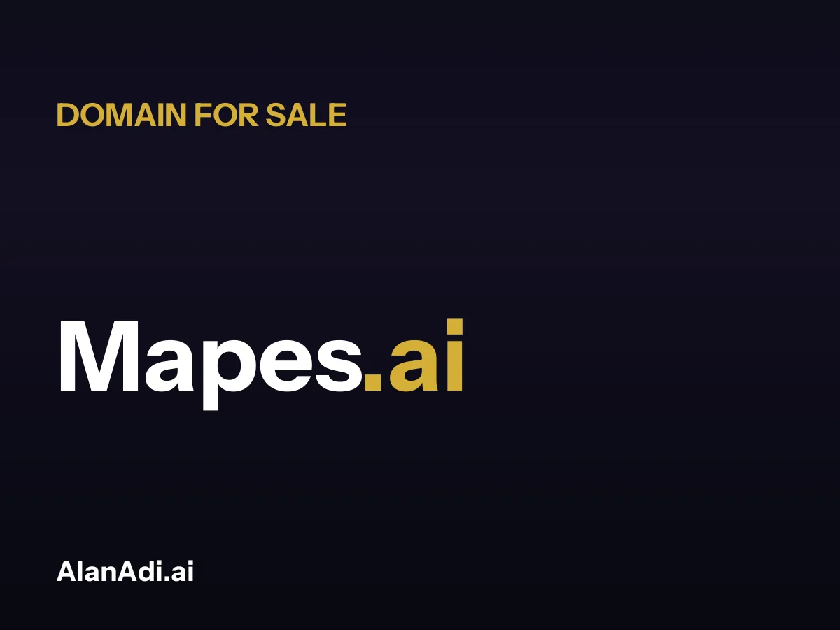 Mapes.ai domain name for sale