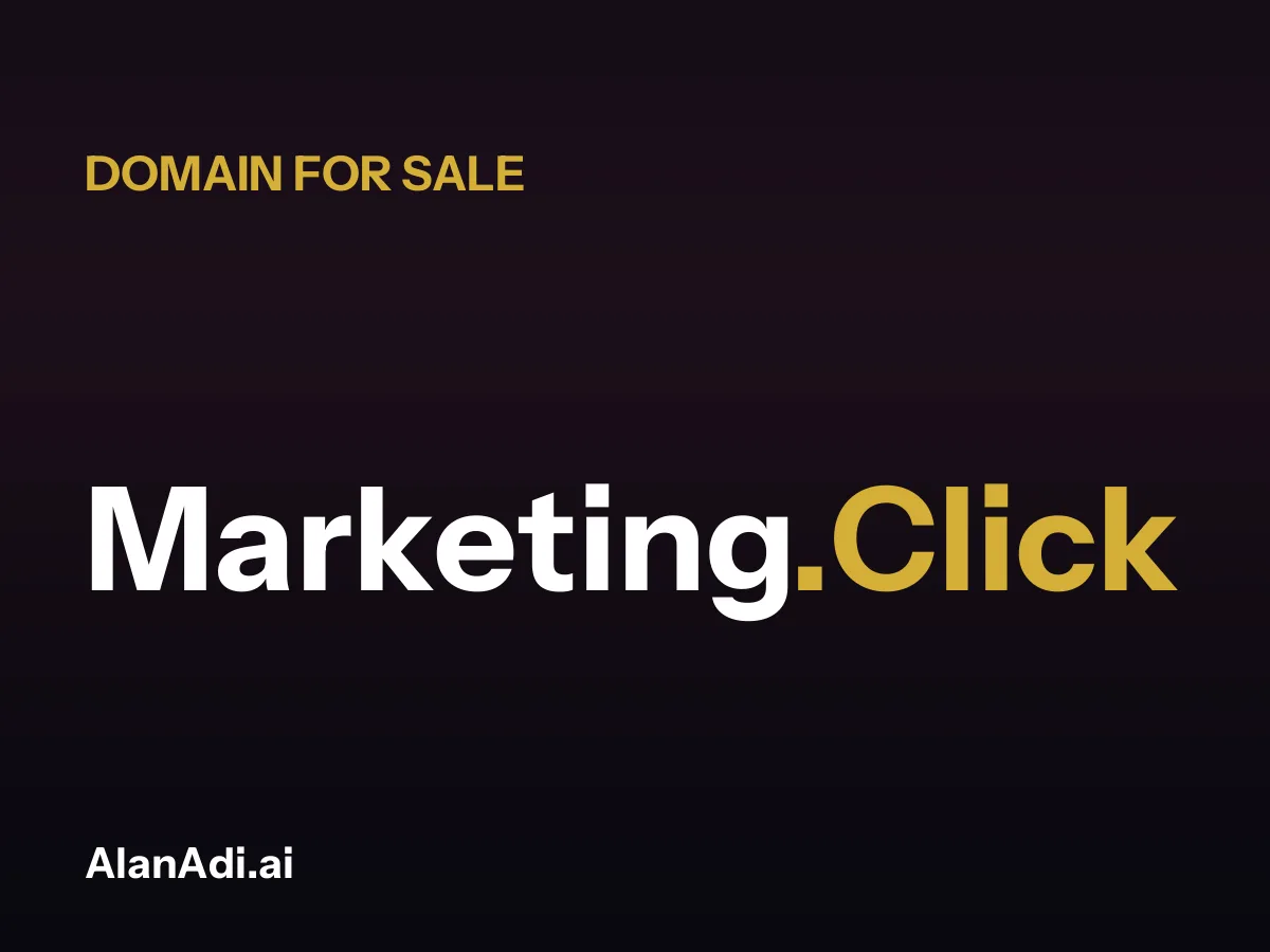 Marketing.Click domain name for sale