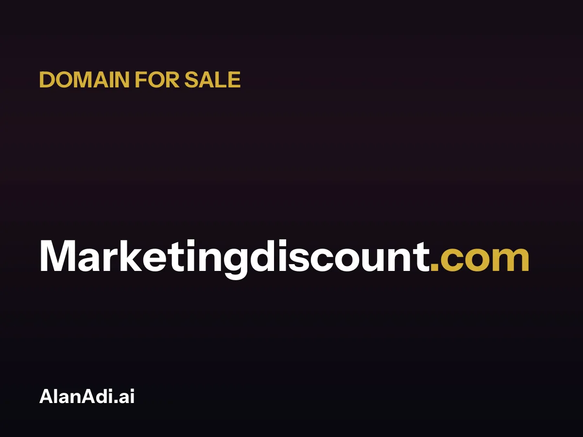 Marketingdiscount.com for sale, marketing discount domain name