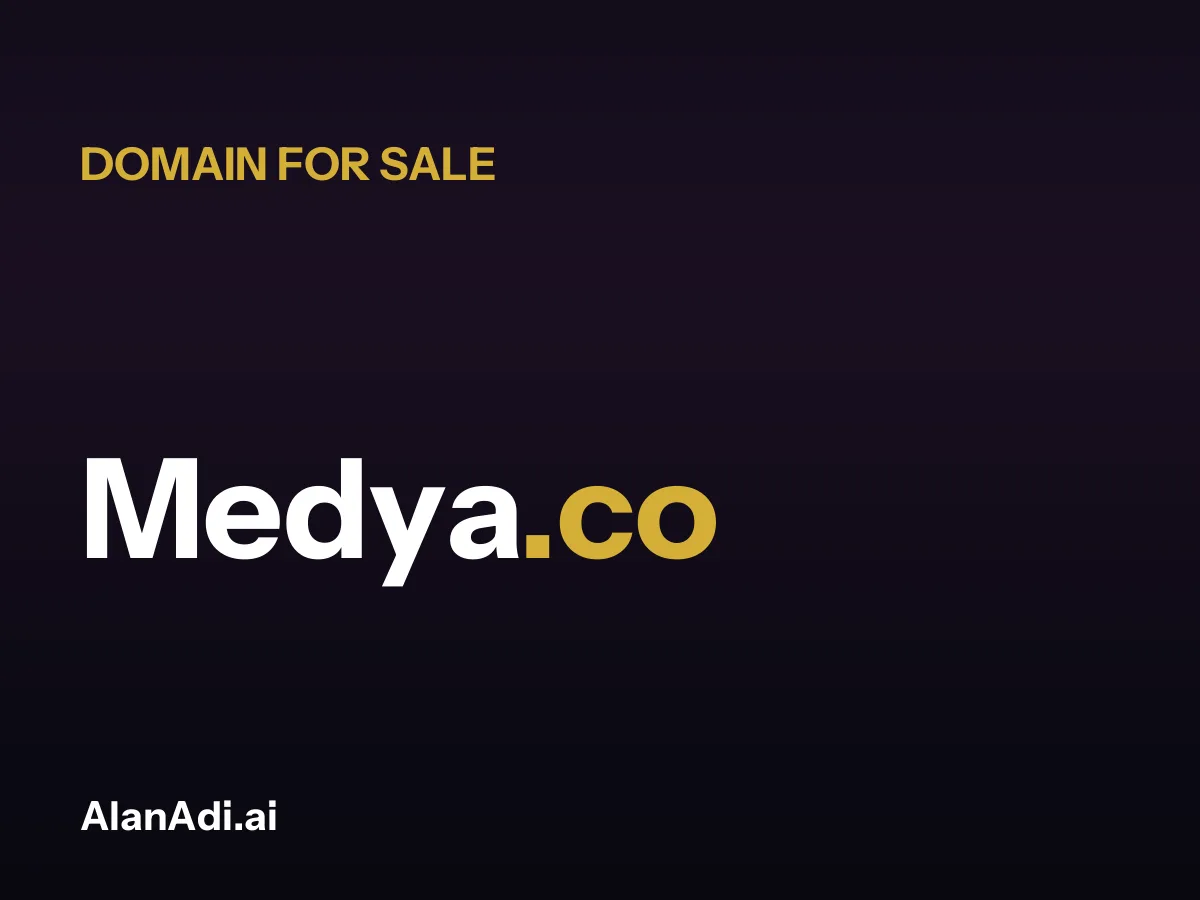 Medya.co domain name for sale