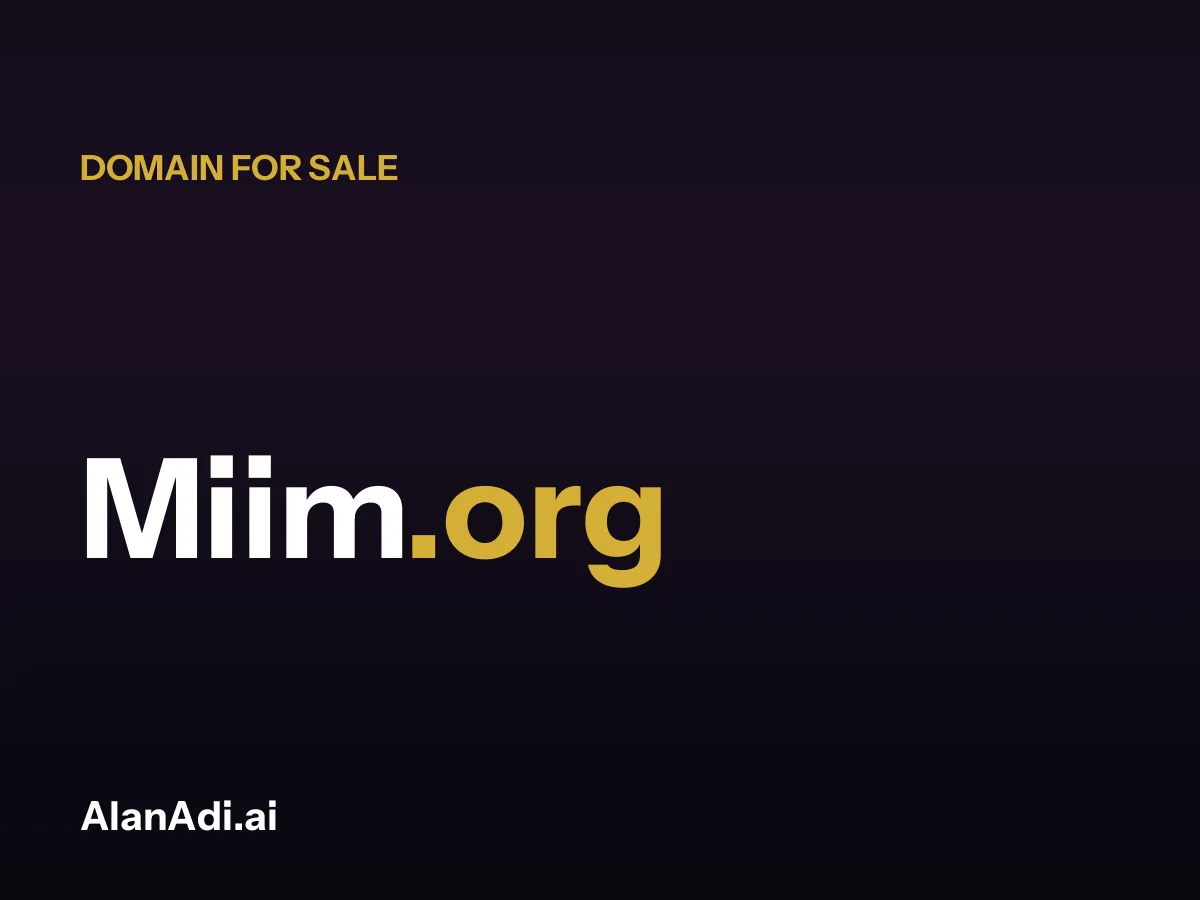 miim — Miim.org domain for sale