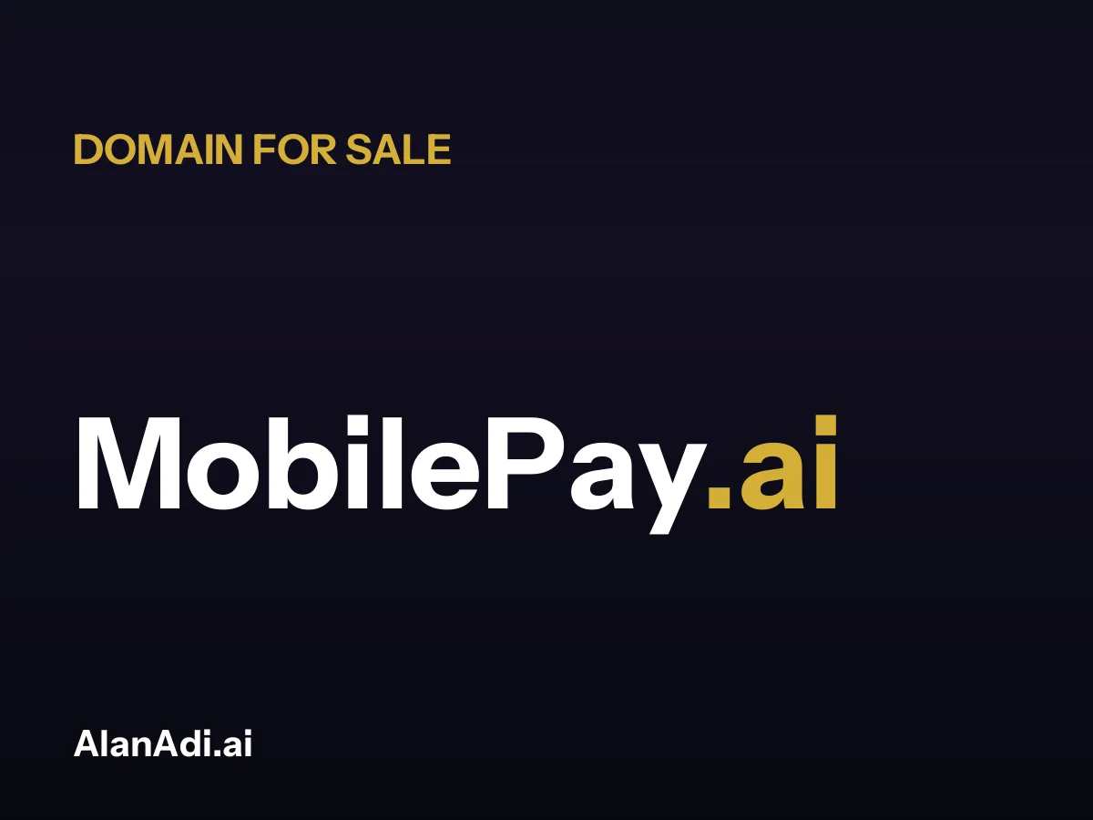 MobilePay.ai for sale, mobile pay domain name