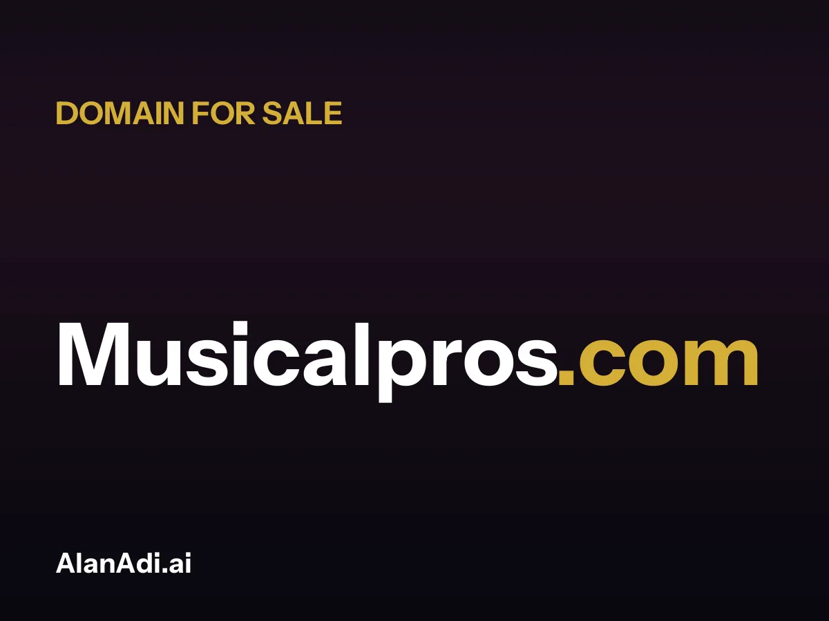 Musicalpros.com for sale, musical pros domain name