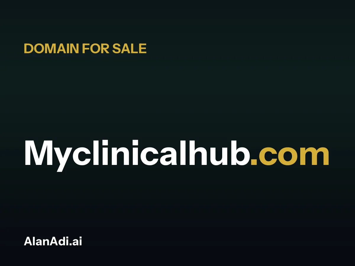 Myclinicalhub.com for sale, my clinical hub domain name