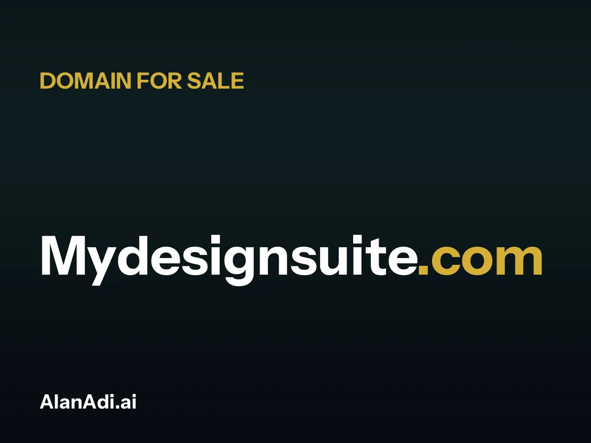 Mydesignsuite.com for sale, my design suite domain name