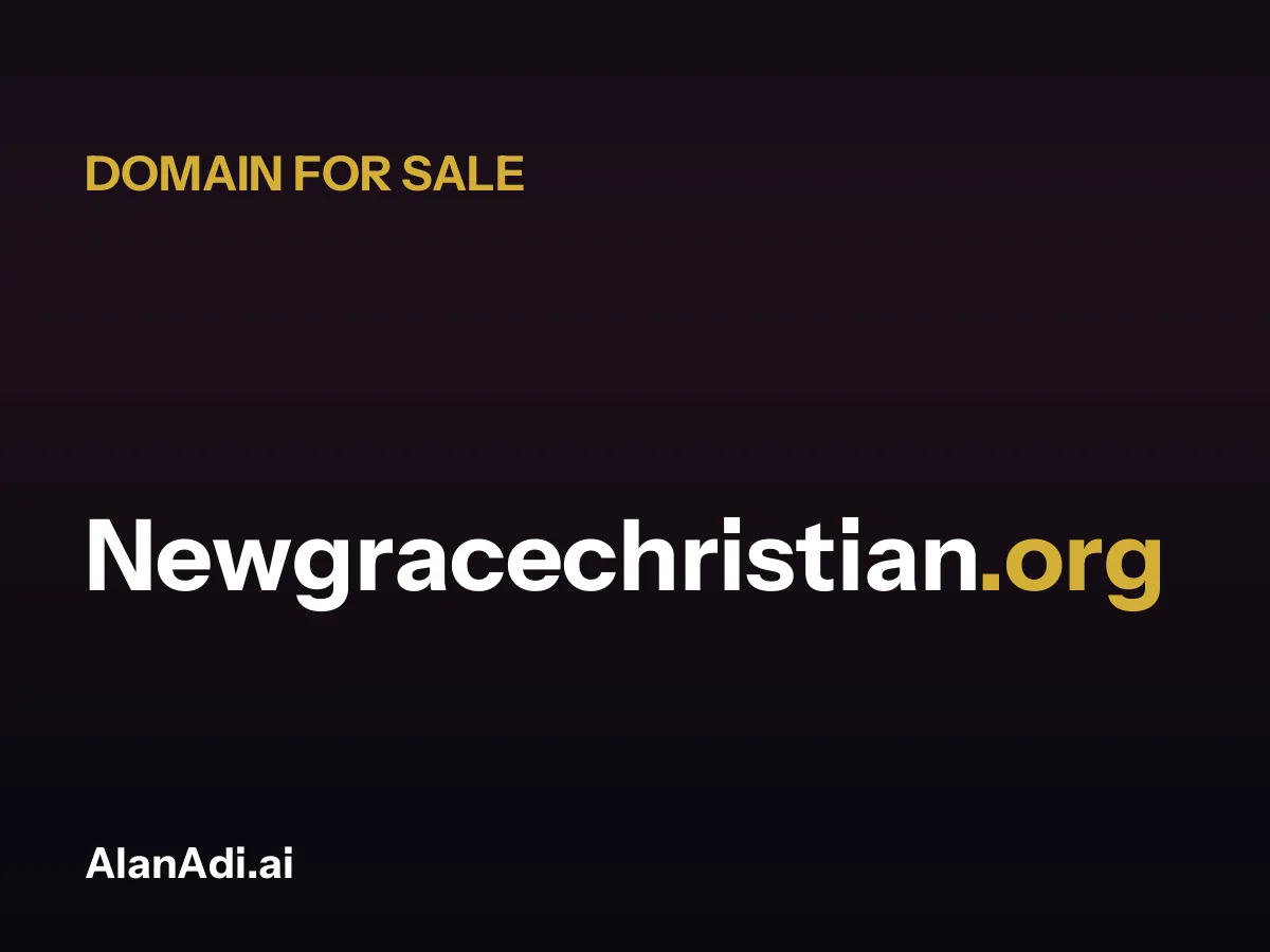 Newgracechristian.org for sale, new grace christian domain name