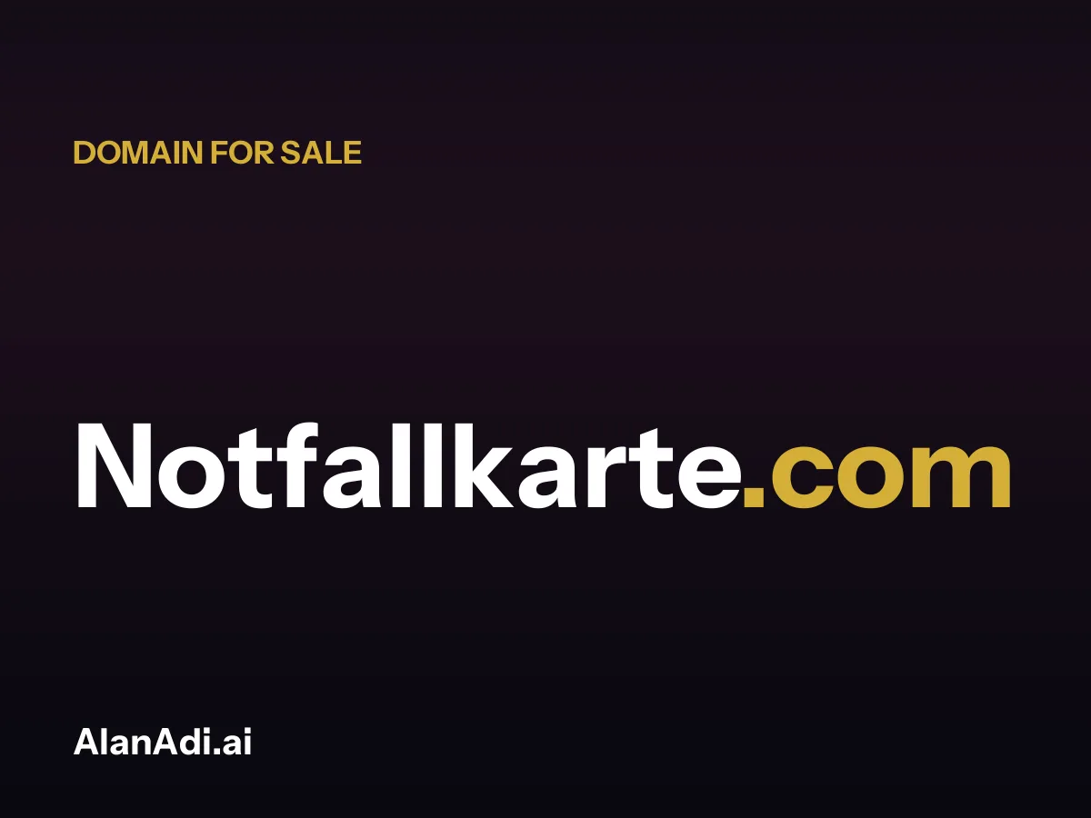 Notfallkarte.com domain for sale