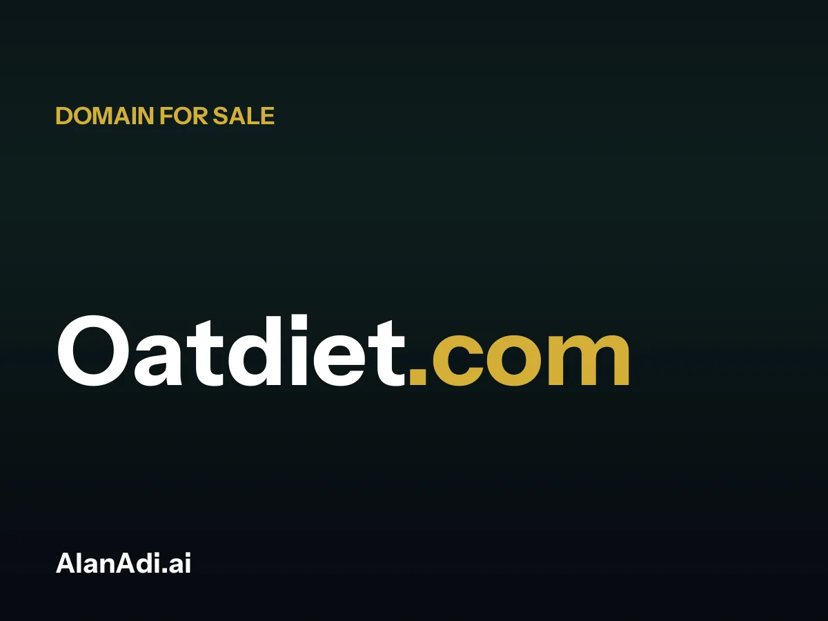 Oatdiet.com domain for sale