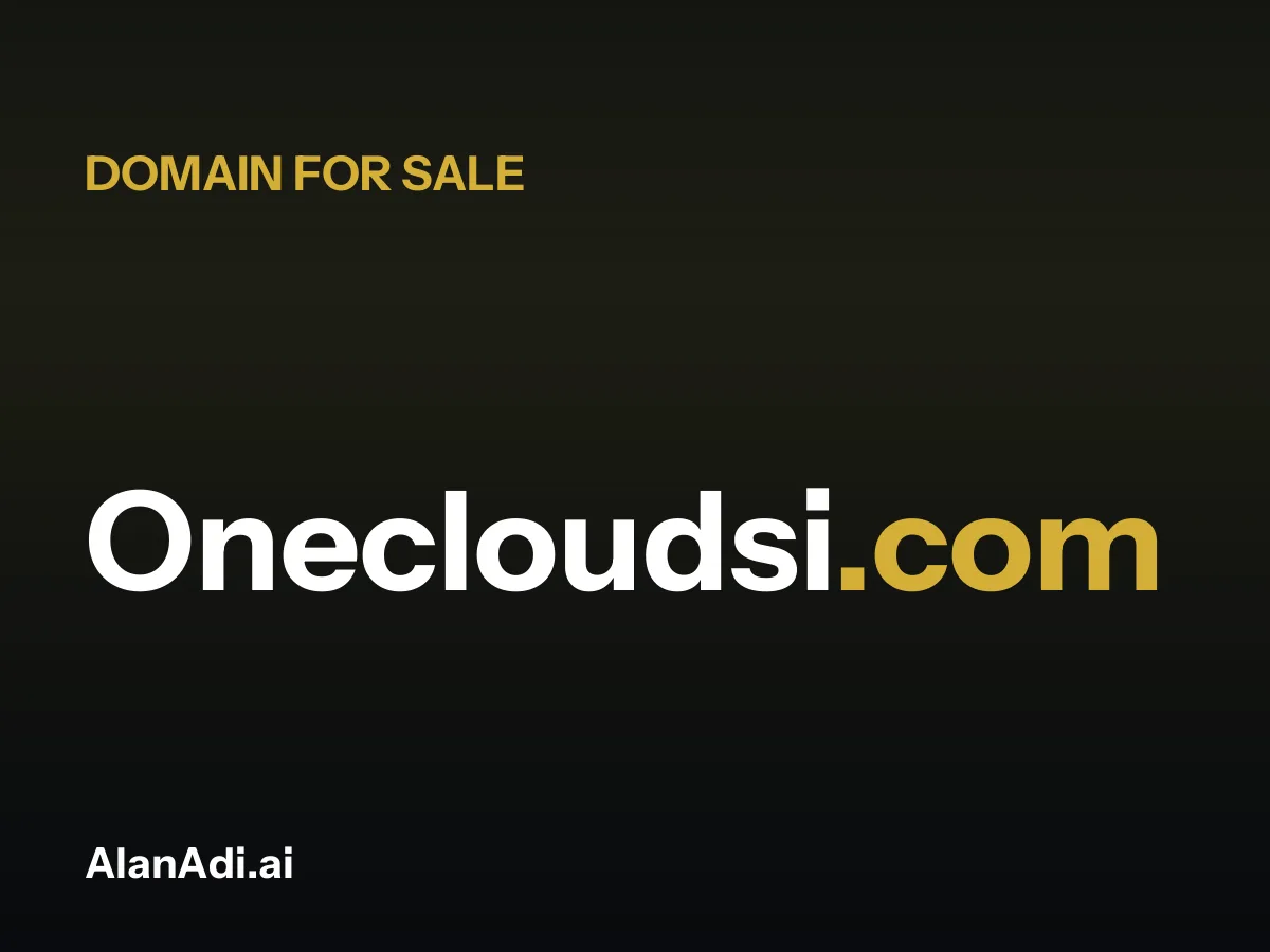 Onecloudsi.com domain name for sale