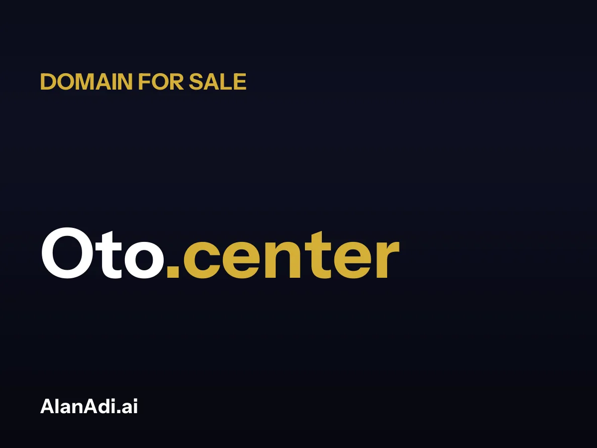 Oto.center domain name for sale