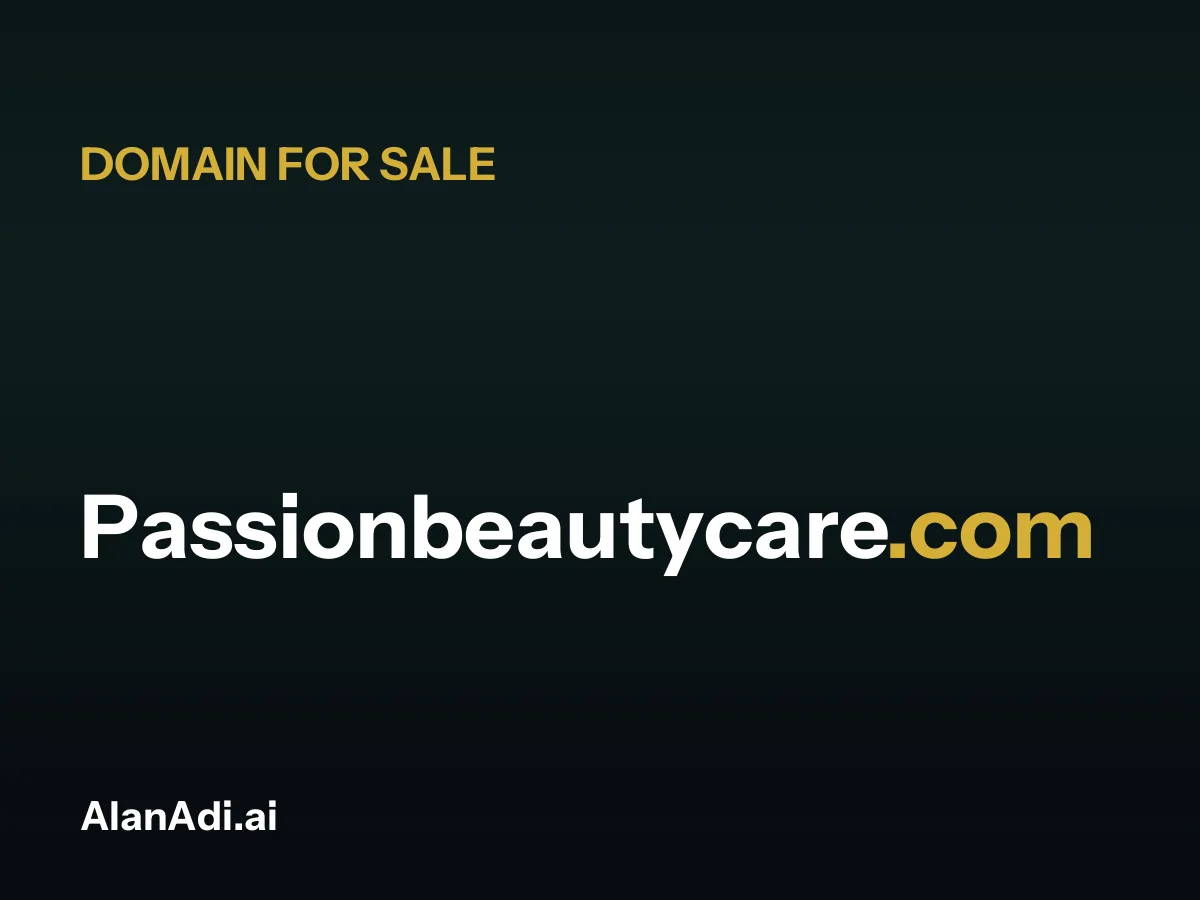 Passionbeautycare.com for sale, passion beauty care domain name