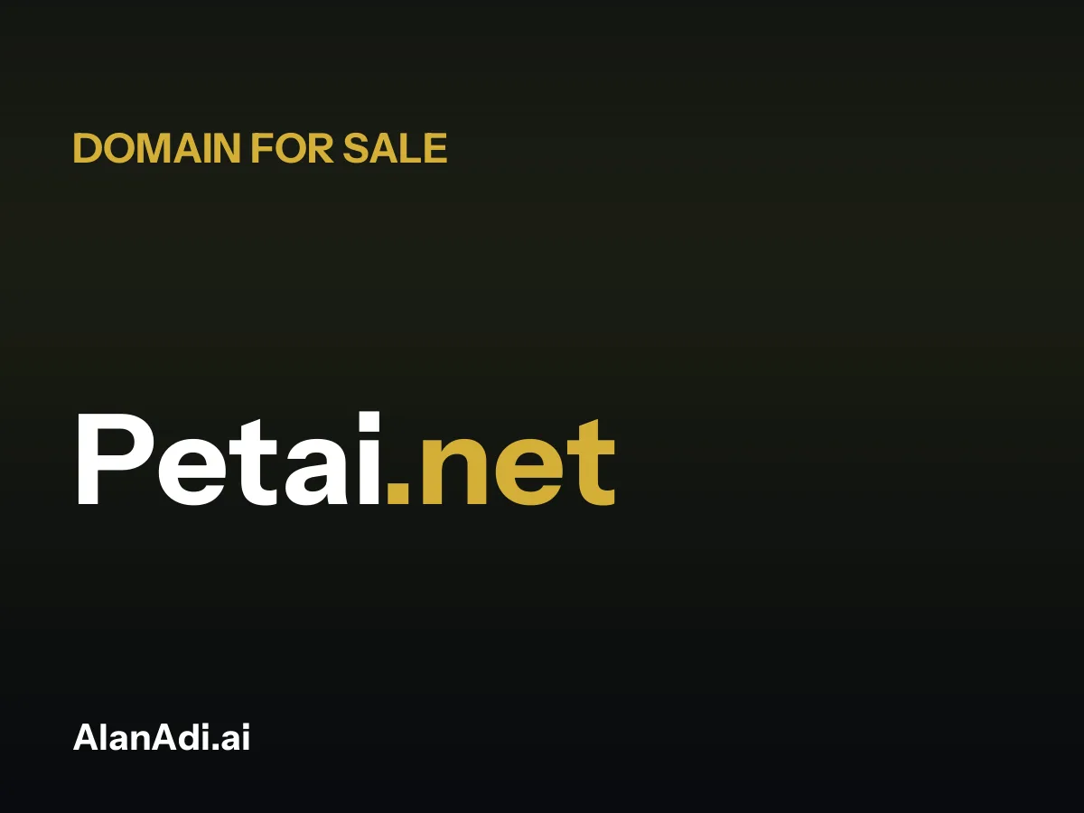 Petai.net for sale, pet ai domain name