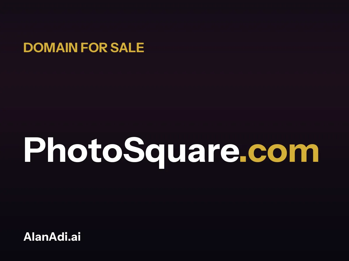PhotoSquare.com for sale, photo square domain name