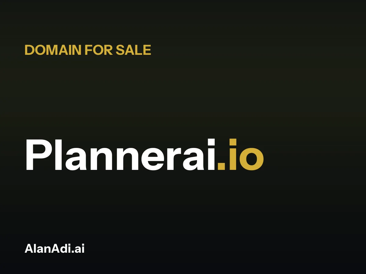 Plannerai.io domain name for sale