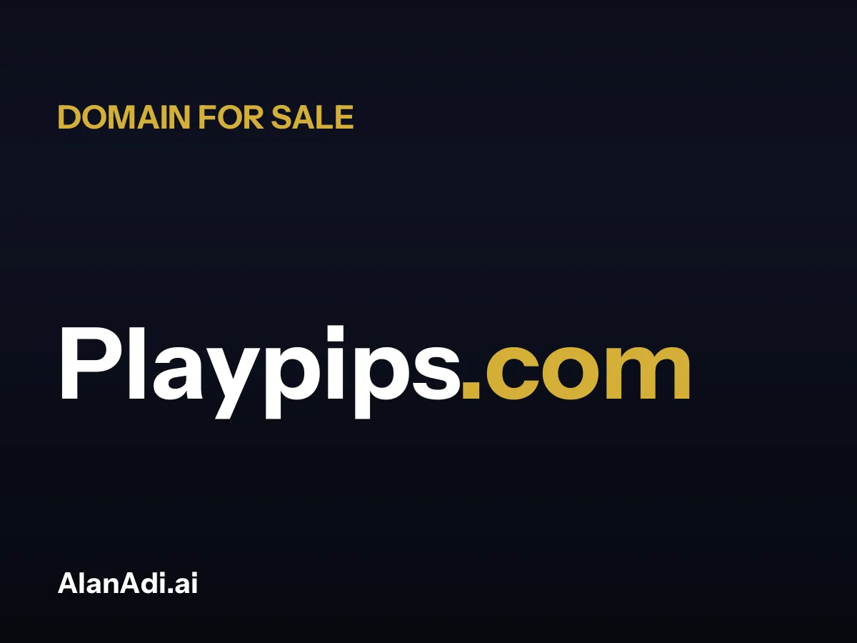 Playpips.com for sale, play pips domain name