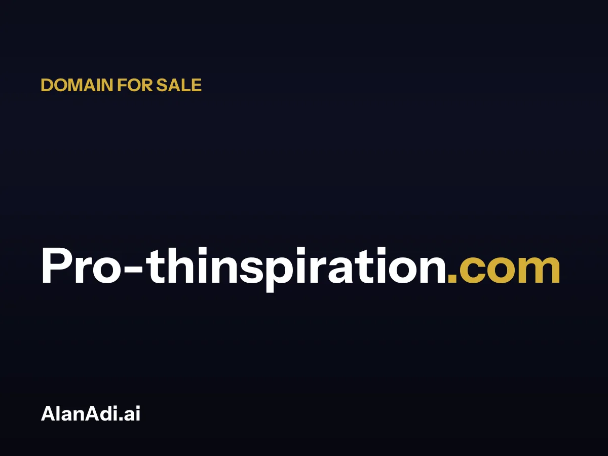 thinspiration — Pro-thinspiration.com domain for sale thinspiration — Pro-thinspiration.com domain for sale
