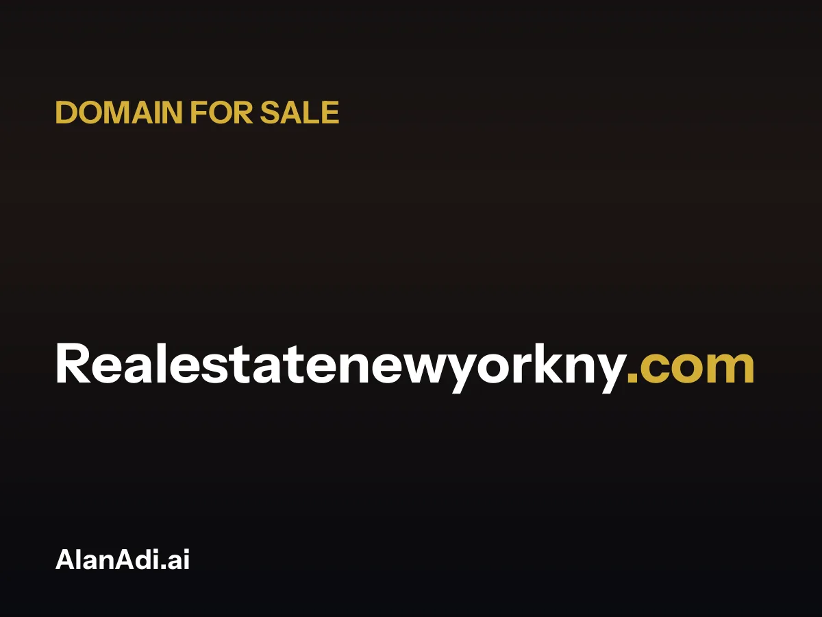 Realestatenewyorkny.com for sale, real estate new york domain name