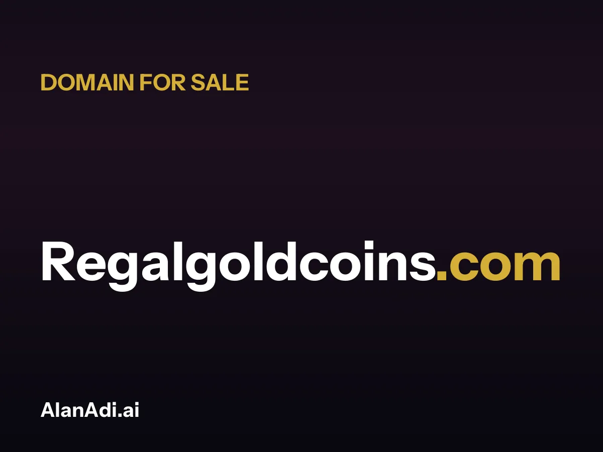 Regalgoldcoins.com for sale, regal gold coins domain name