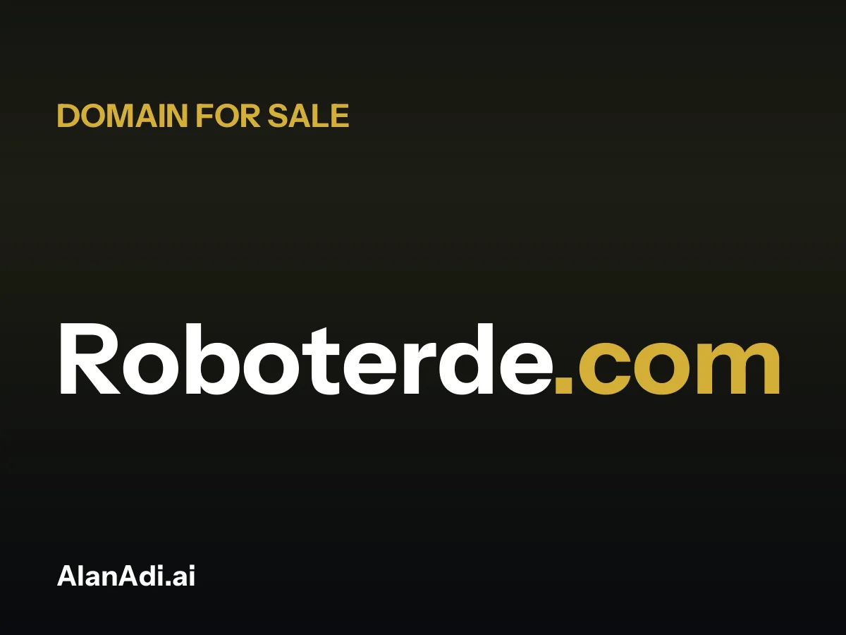 Roboterde.com for sale, roboter domain name