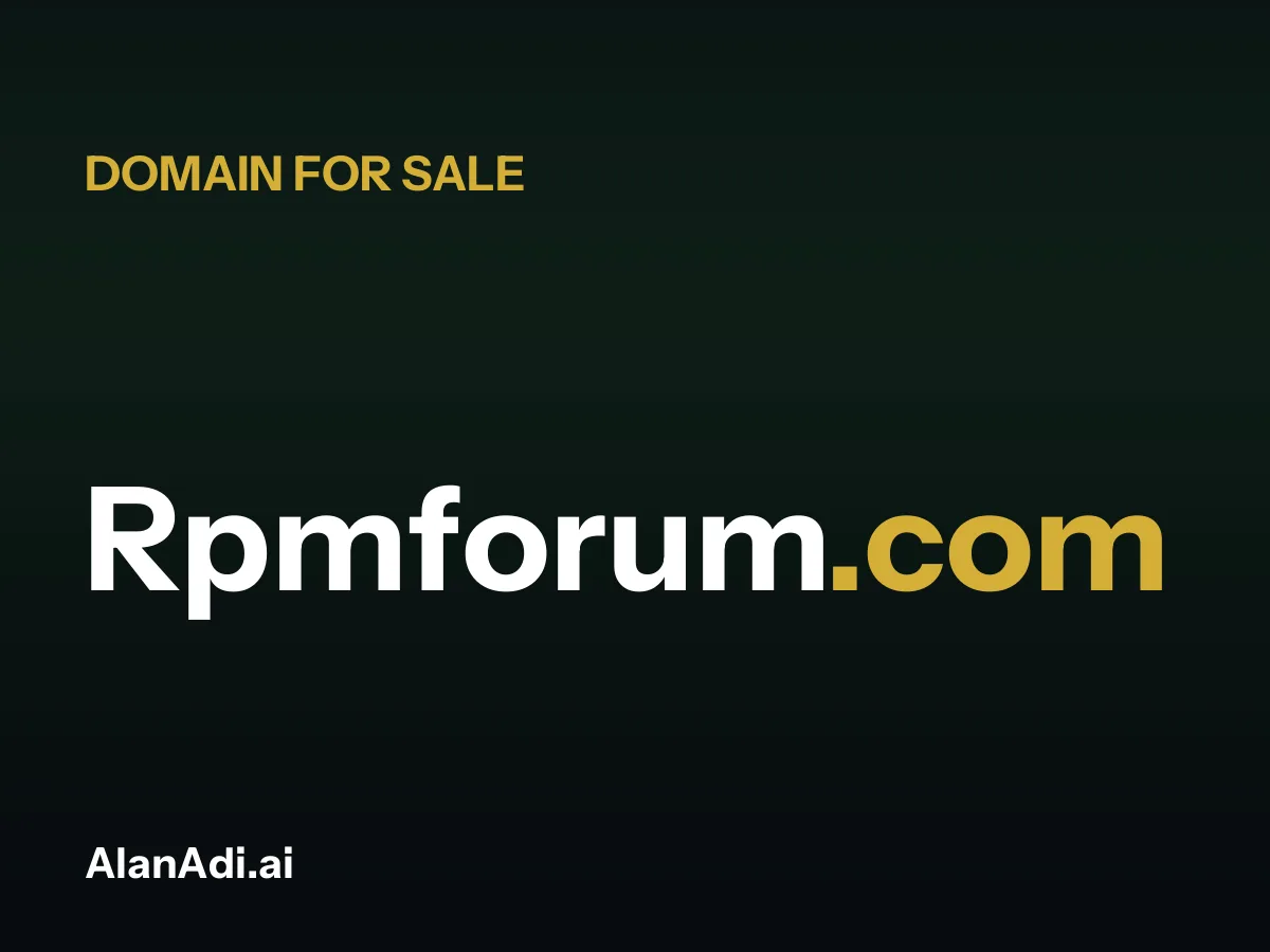 Rpmforum.com for sale, rpm forum domain name