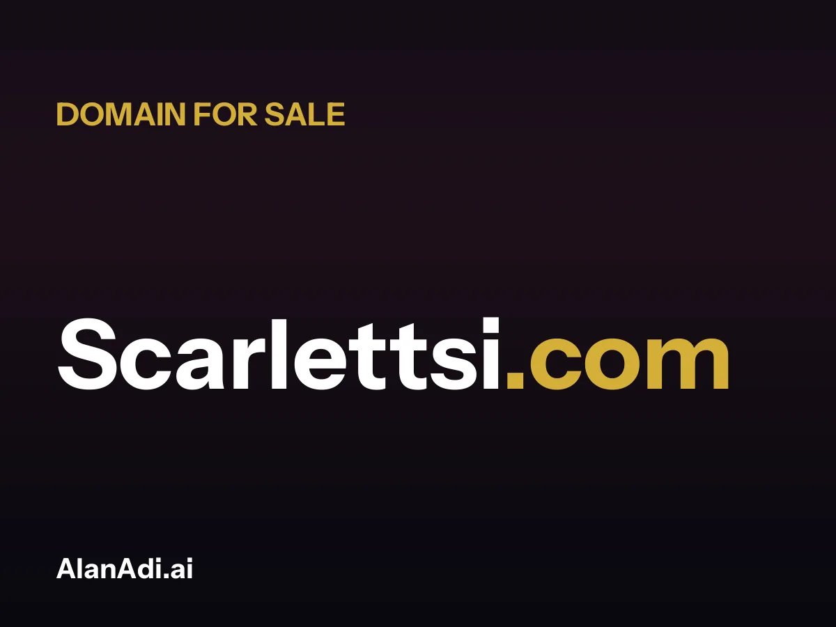Scarlettsi.com domain name for sale