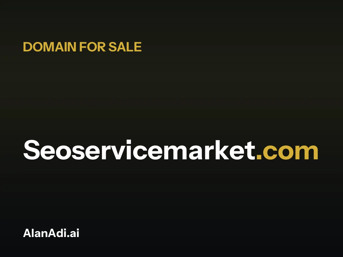 Seoservicemarket.com for sale, seo service market domain name
