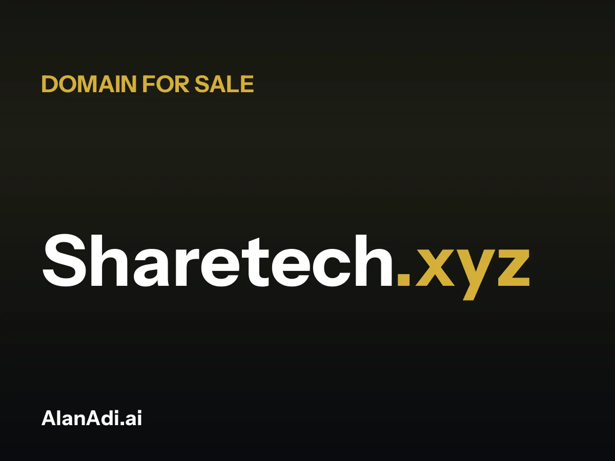 Sharetech.xyz for sale, share tech domain name