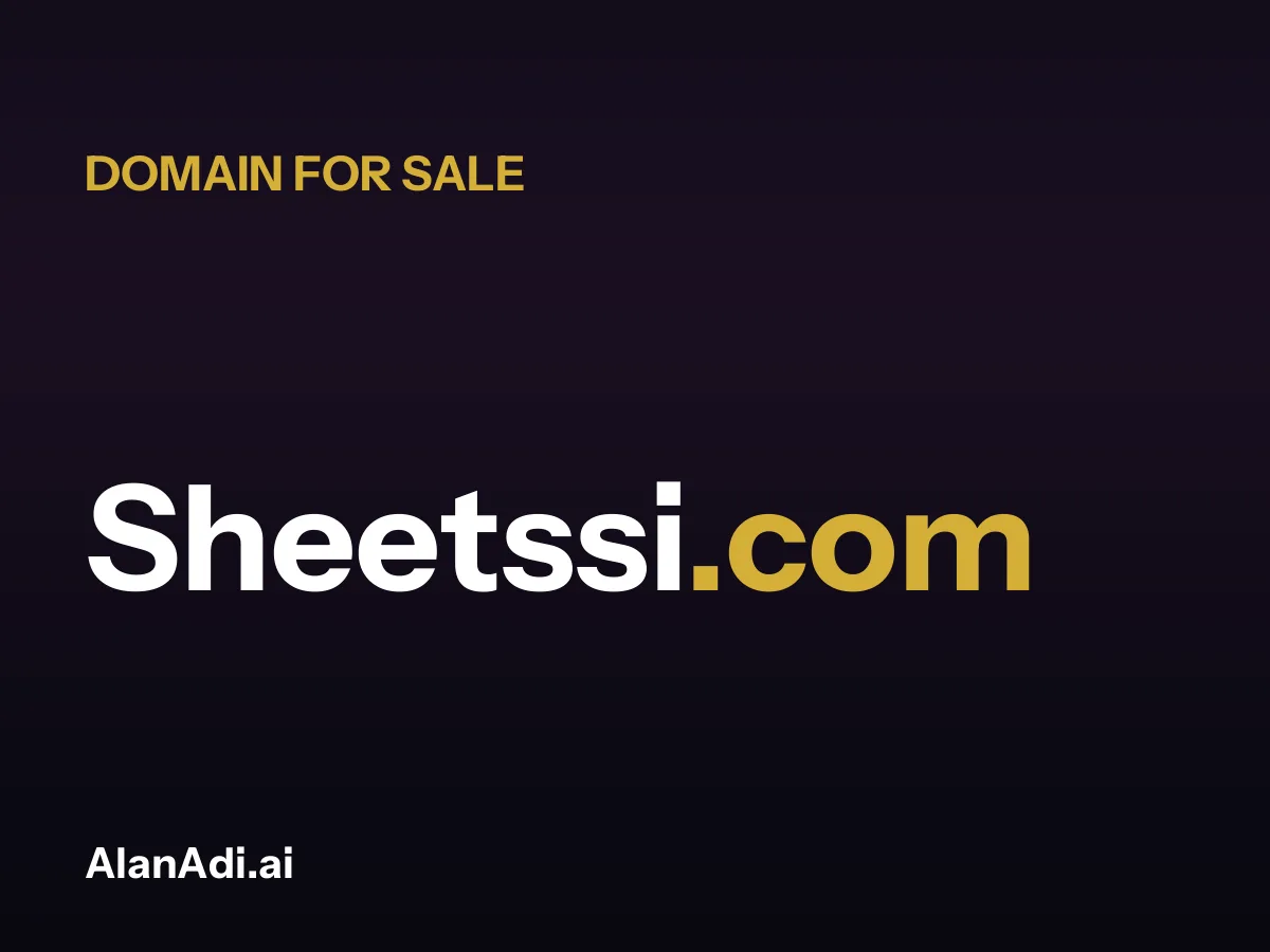 Sheetssi.com domain name for sale