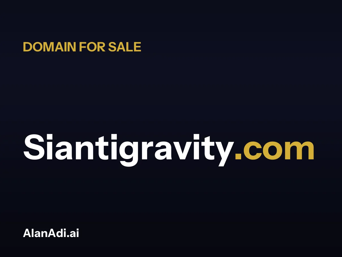 Siantigravity.com domain name for sale