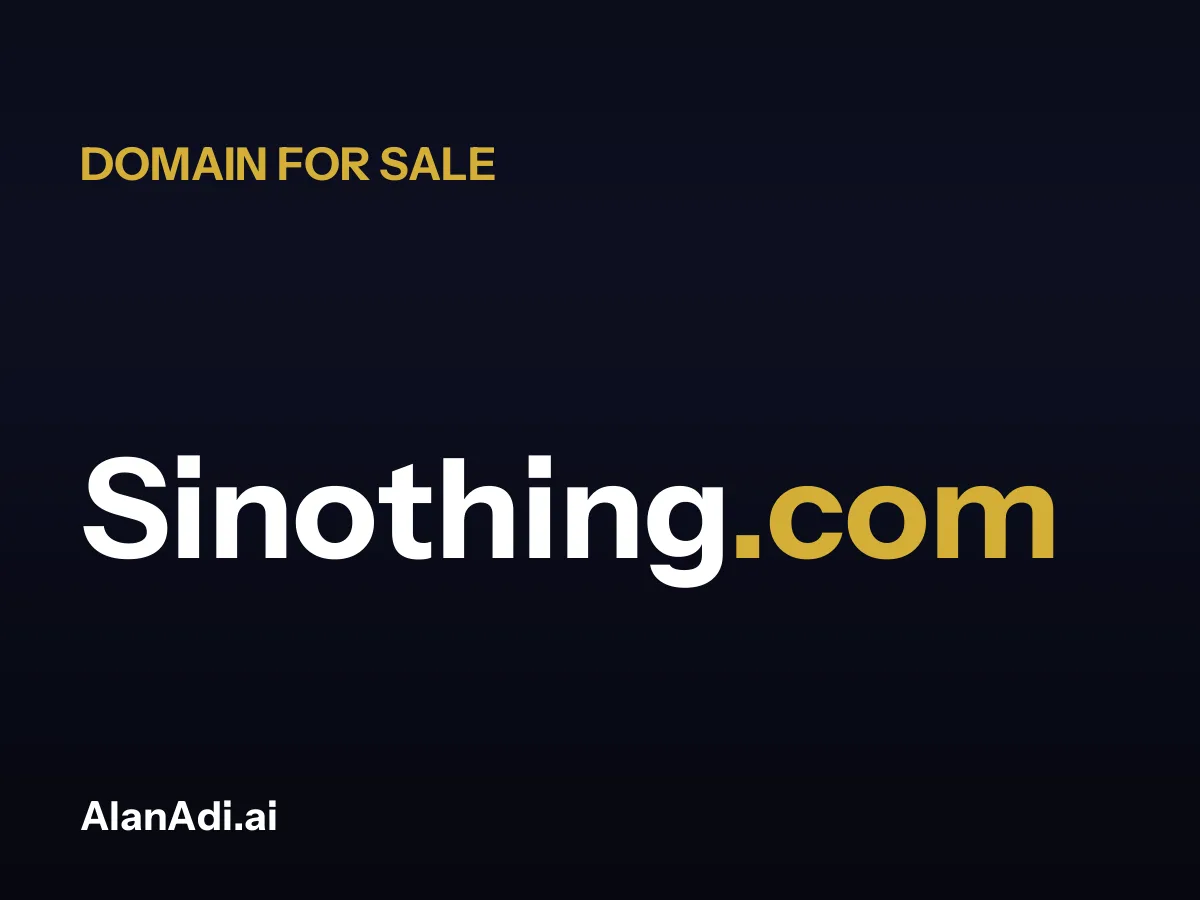 Sinothing.com domain name for sale
