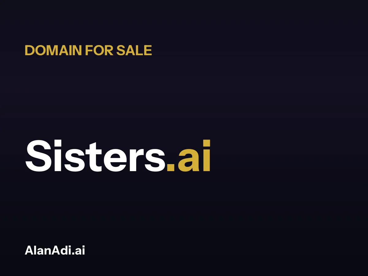 Sisters.ai domain name for sale