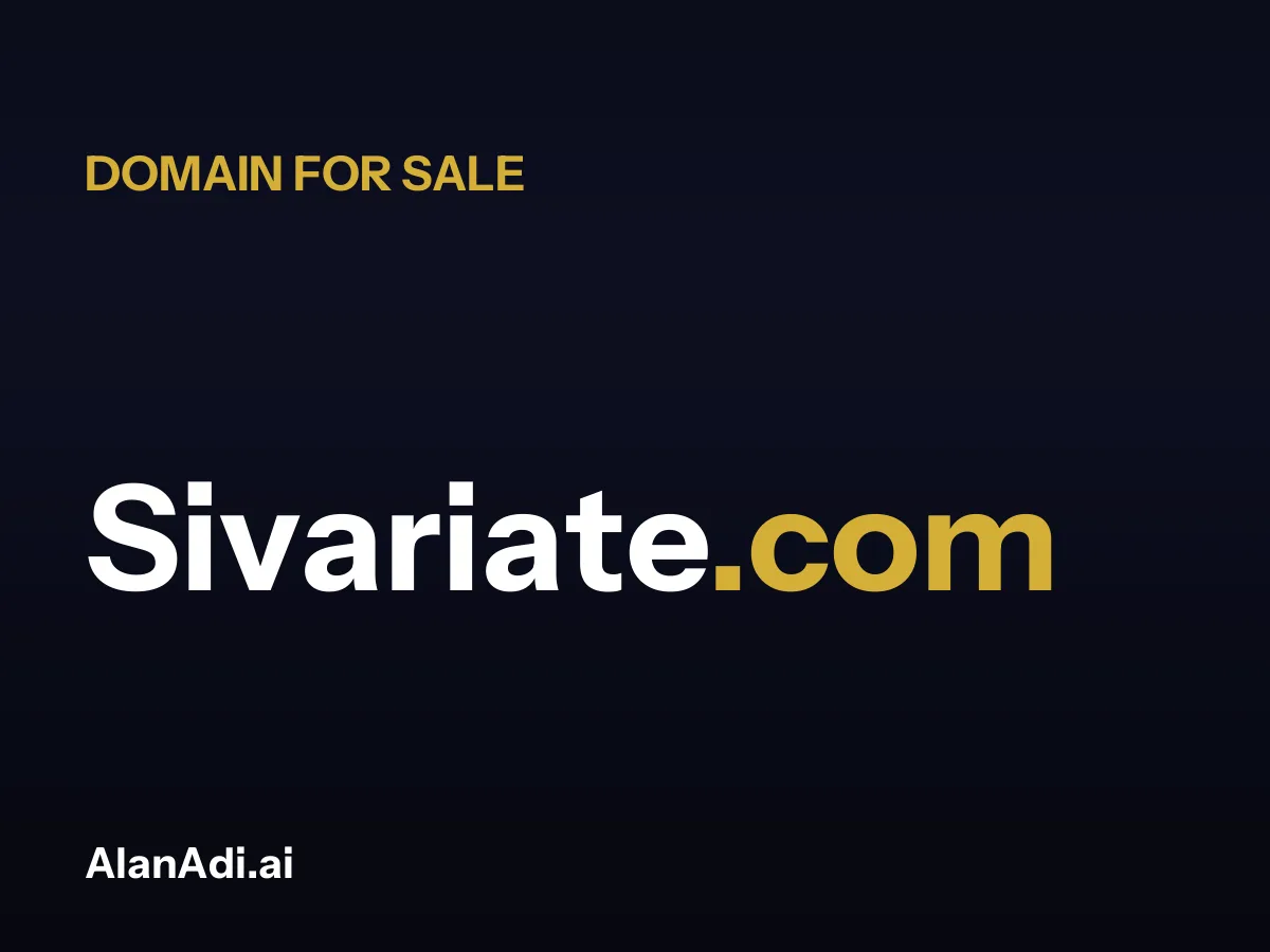 Sivariate.com domain name for sale
