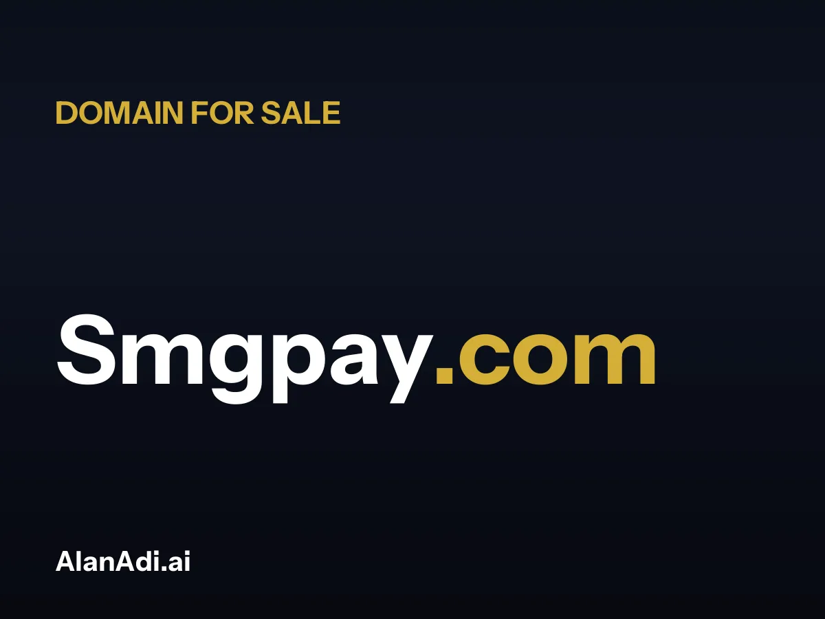 Smgpay.com for sale, smg pay domain name