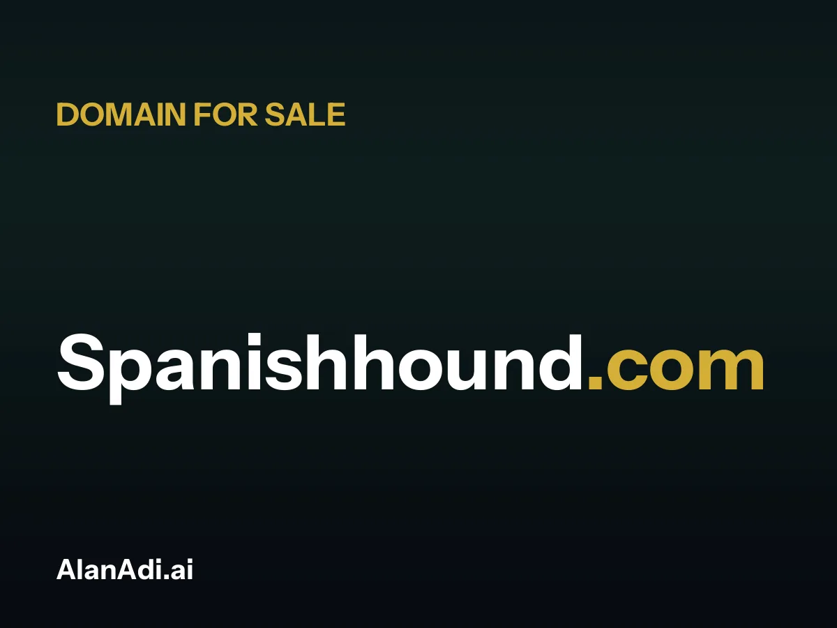 Spanishhound.com for sale, spanish hound domain name