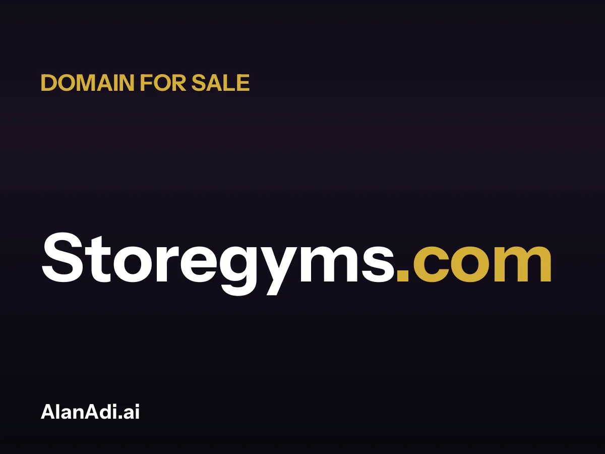 Storegyms.com for sale, store gyms domain name
