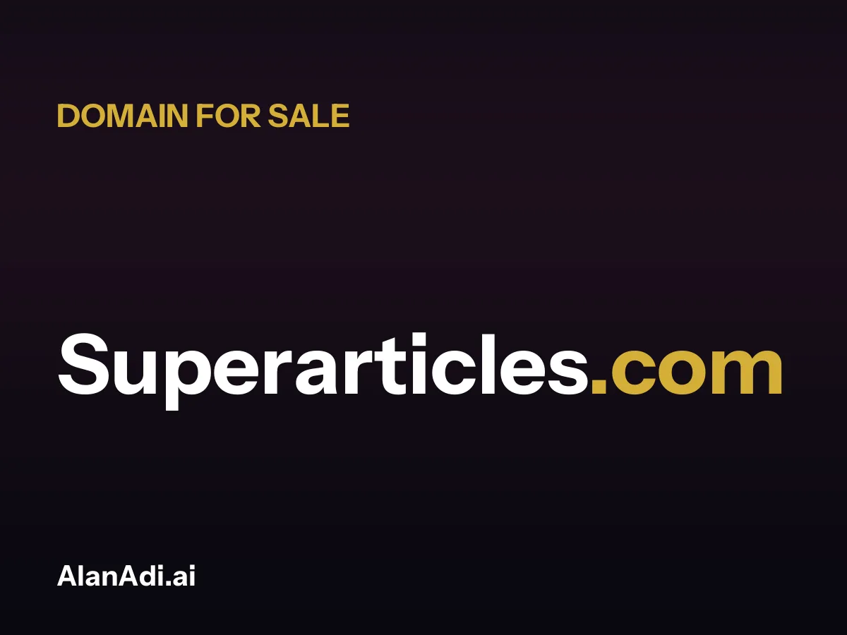 Superarticles.com for sale, super articles domain name
