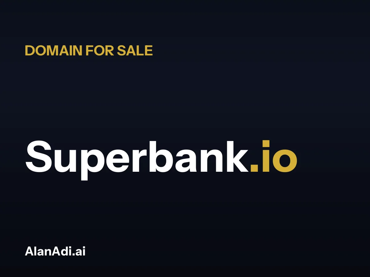 Superbank.io for sale, super bank domain name
