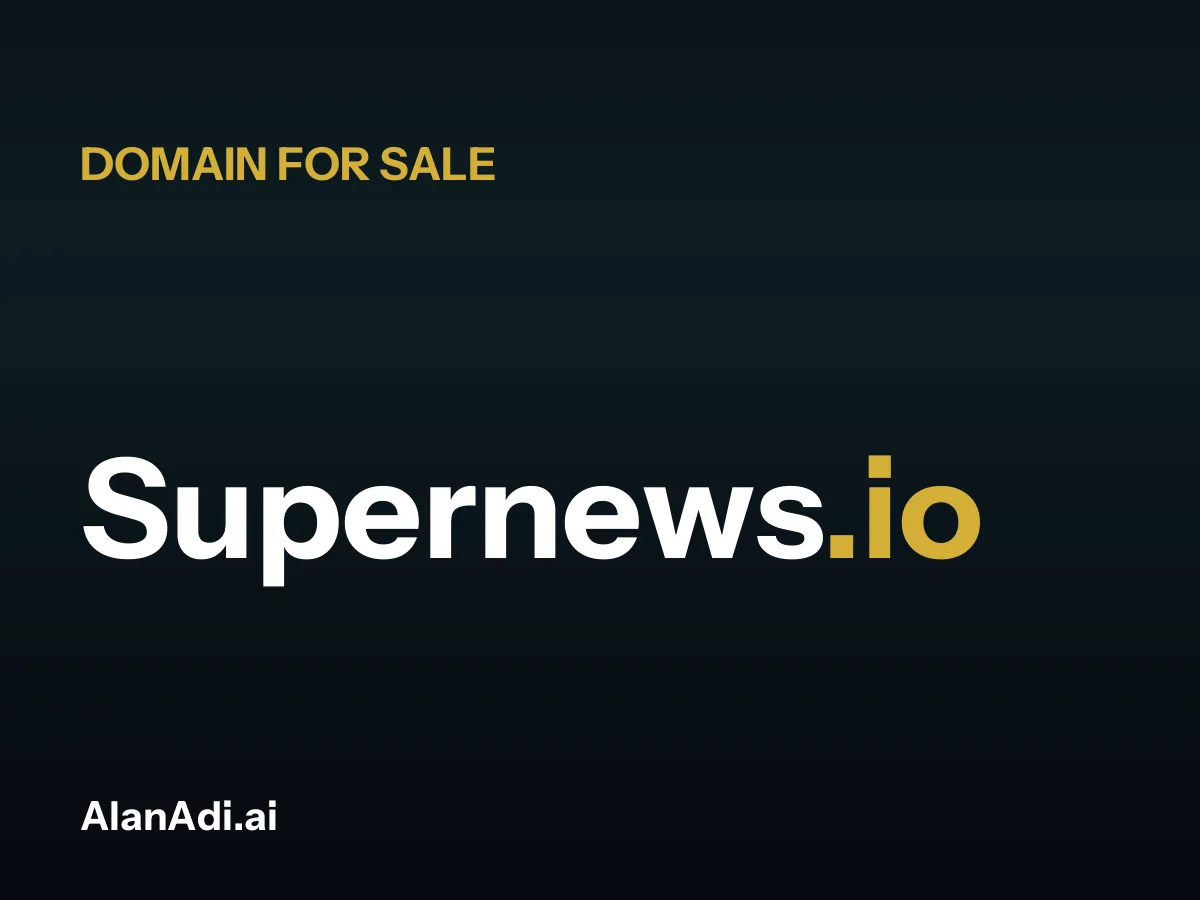 Supernews.io for sale, super news domain name