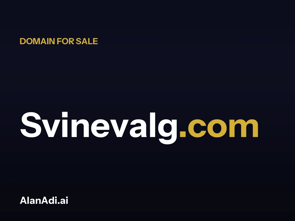 Svinevalg.com domain for sale