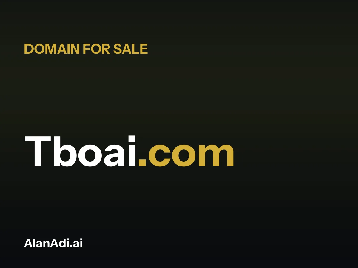 Tboai.com domain name for sale