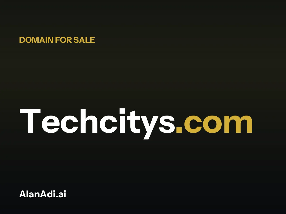tech city — Techcitys.com domain for sale