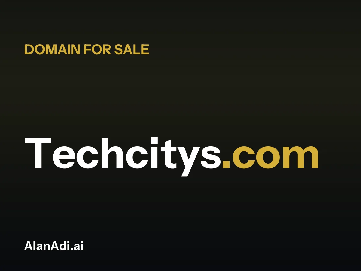 Techcitys.com for sale, tech city domain name