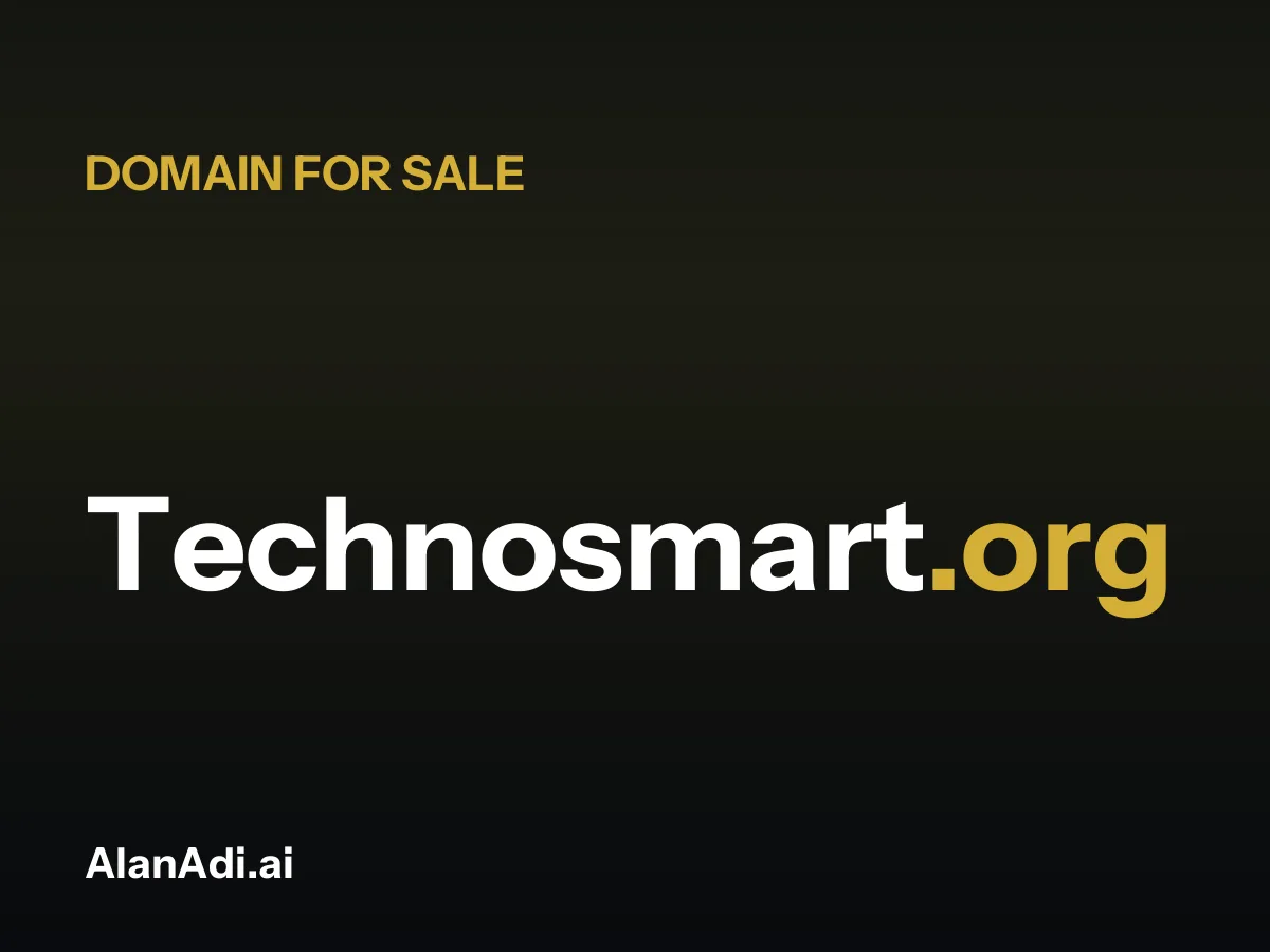 Technosmart.org for sale, techno smart domain name