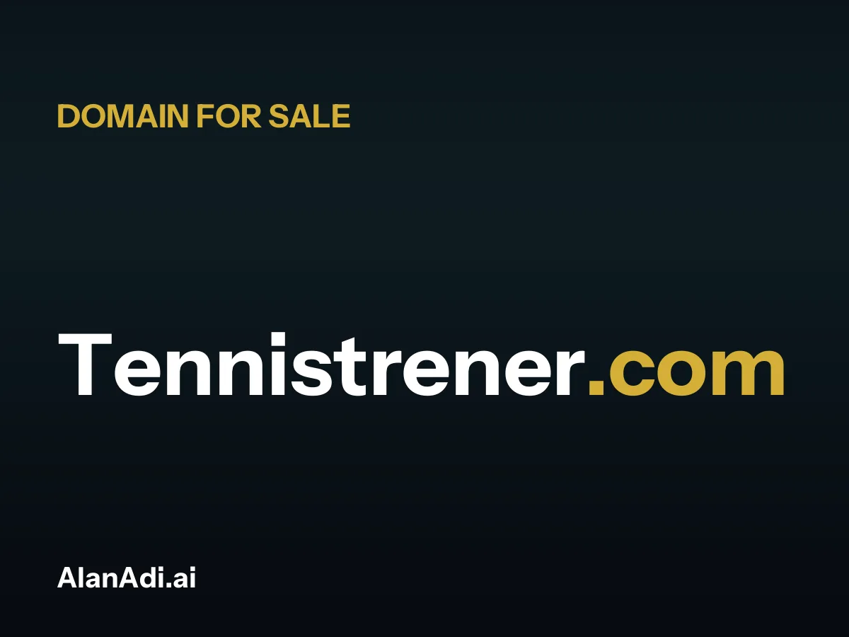 Tennistrener.com for sale, tennis trener domain name
