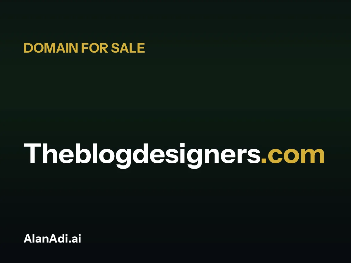 Theblogdesigners.com for sale, the blog designers domain name