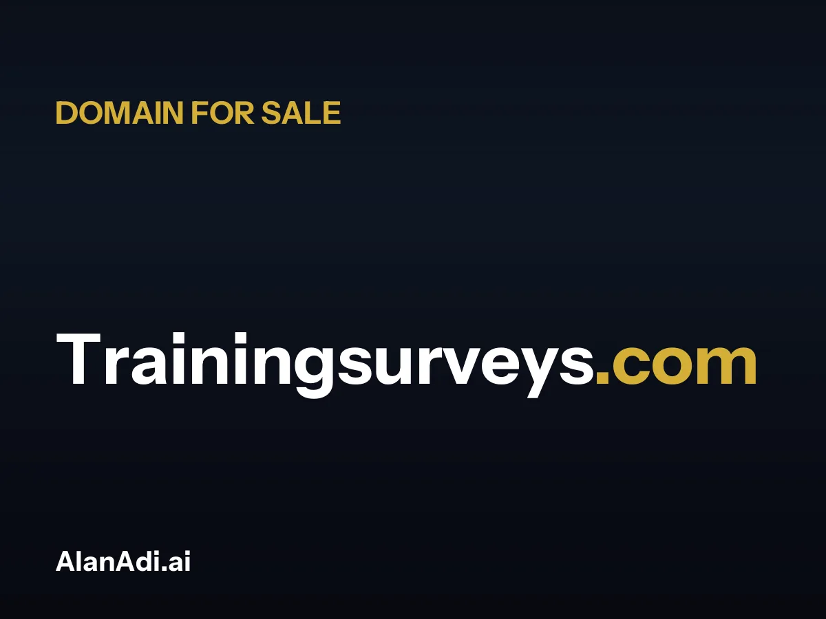Trainingsurveys.com for sale, training surveys domain name