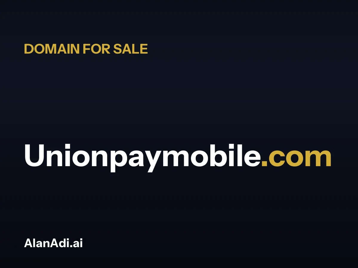 Unionpaymobile.com for sale, union pay mobile domain name